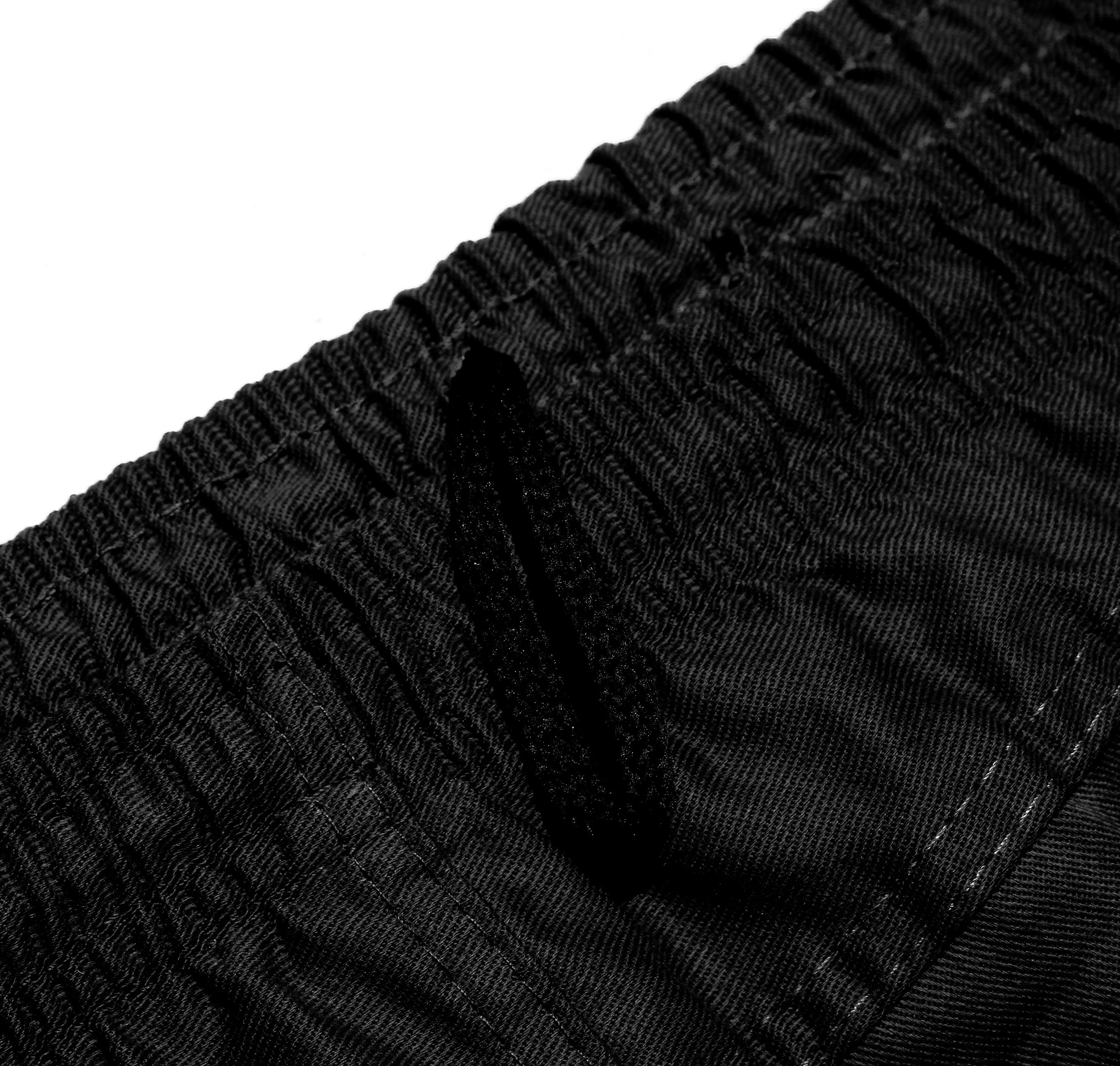 Calça De Uniforme Brim 100% Algodão - Com Faixa Refletiva - Preta